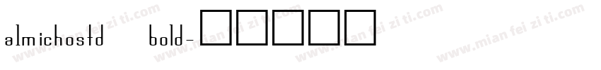 a1michostd bold字体转换